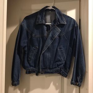 Denim Cropped Jean Jacket
